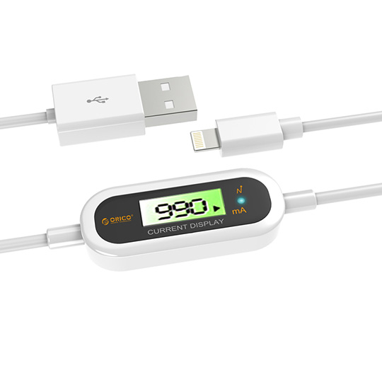 کابل شارژ اپل به همراه نمایشگر ولتاژ ORICO LCD-10